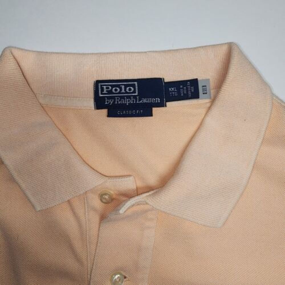 MENS RALPH LAUREN PINK SHORT SLEEVE POLO SIZE XXL
